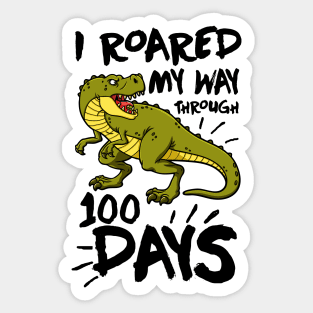 100 Days Of School T-shirt Sticker